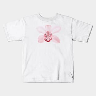 Light Pink Orchid Flower Element Kids T-Shirt